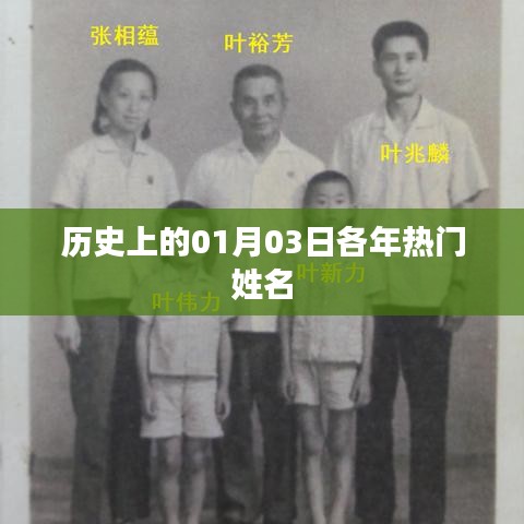 历史上的热门姓名回顾，一月三日各年代人物风采