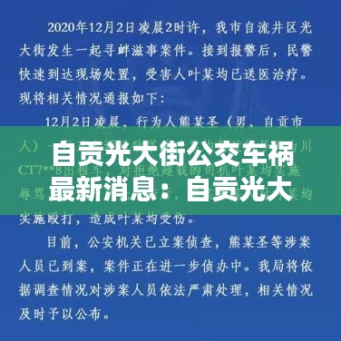 自贡光大街公交车祸最新消息：自贡光大街何时拆迁 