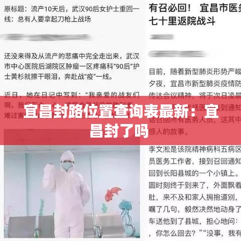 宜昌封路位置查询表最新：宜昌封了吗 