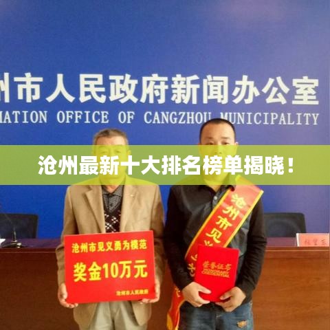沧州最新十大排名榜单揭晓！