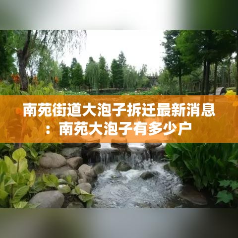 南苑街道大泡子拆迁最新消息：南苑大泡子有多少户 