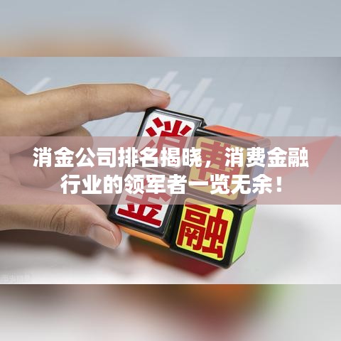 消金公司排名揭晓，消费金融行业的领军者一览无余！