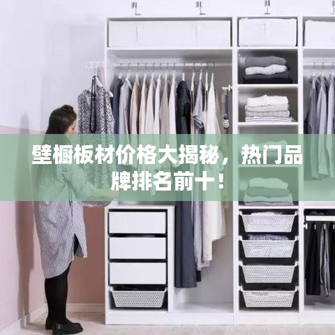 壁橱板材价格大揭秘，热门品牌排名前十！