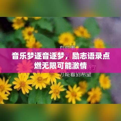 音乐梦逐音逐梦，励志语录点燃无限可能激情