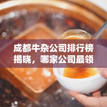 成都牛杂公司排行榜揭晓，哪家公司最领先？