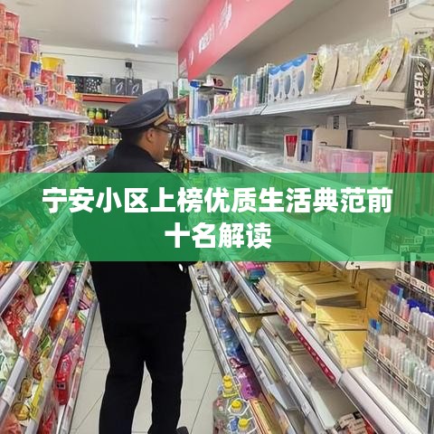 宁安小区上榜优质生活典范前十名解读