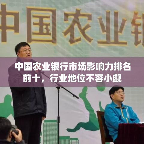 中国农业银行市场影响力排名前十，行业地位不容小觑