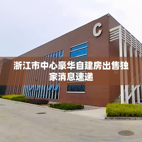 浙江市中心豪华自建房出售独家消息速递