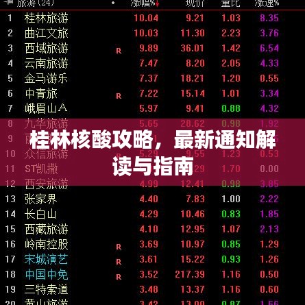 桂林核酸攻略，最新通知解读与指南