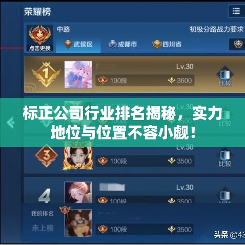 标正公司行业排名揭秘，实力地位与位置不容小觑！