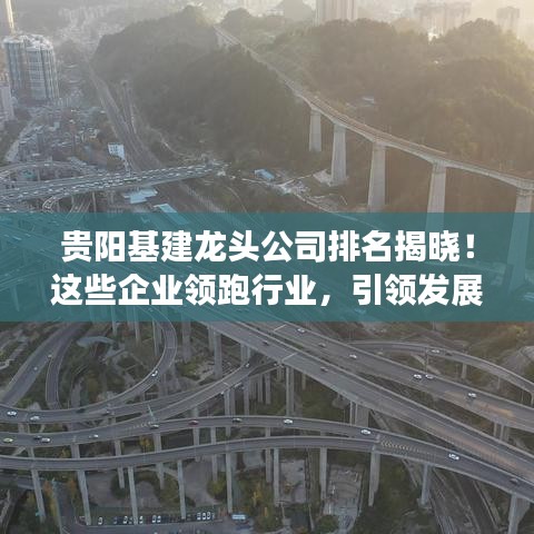 贵阳基建龙头公司排名揭晓！这些企业领跑行业，引领发展潮流！
