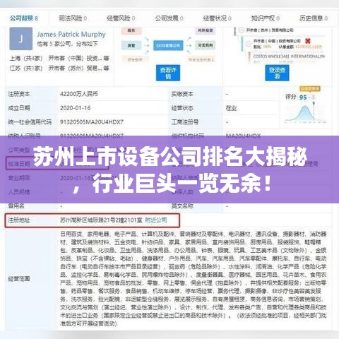 苏州上市设备公司排名大揭秘，行业巨头一览无余！