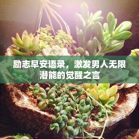 励志早安语录，激发男人无限潜能的觉醒之言