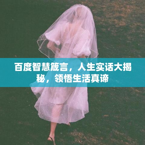 百度智慧箴言，人生实话大揭秘，领悟生活真谛
