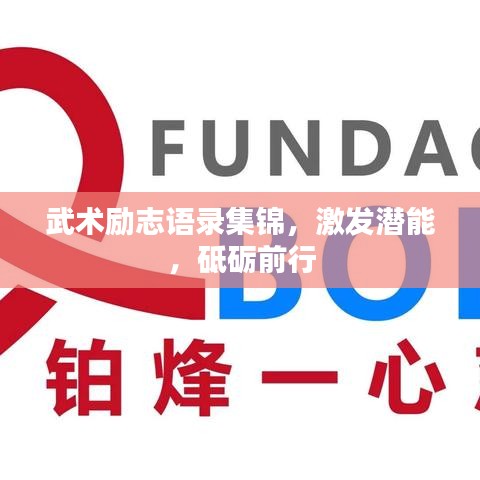 武术励志语录集锦，激发潜能，砥砺前行